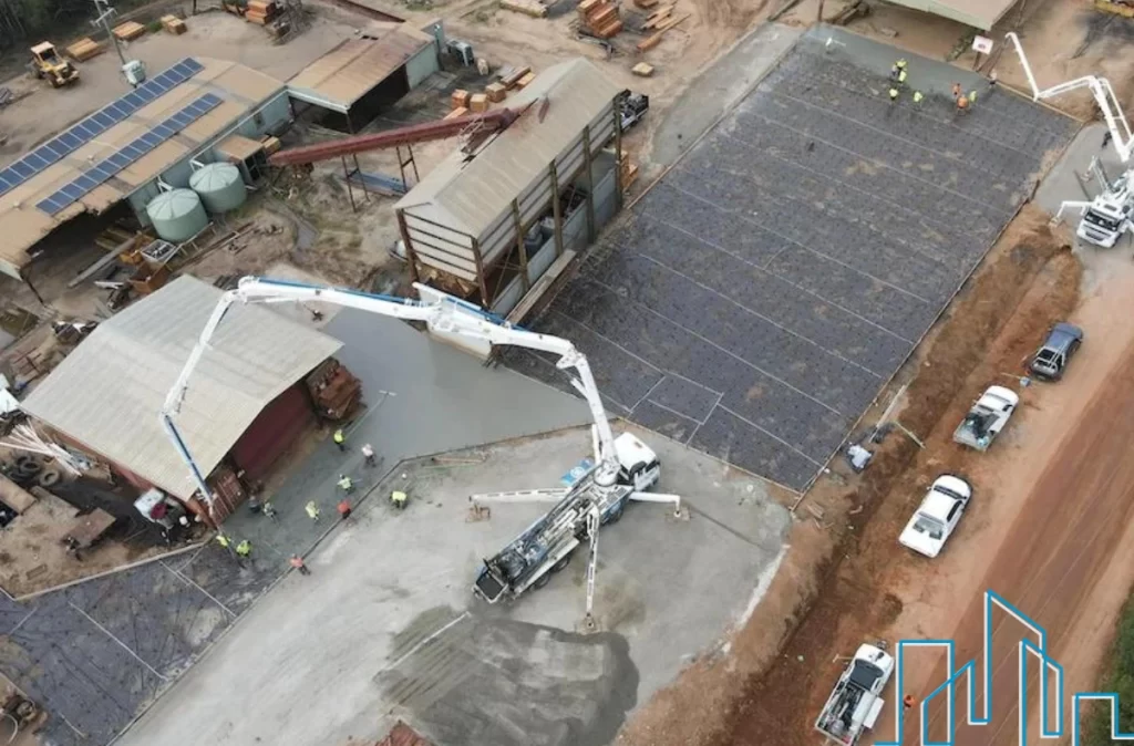 njs building group concrete slab construction